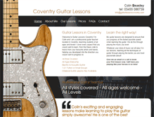 Tablet Screenshot of guitarlessonscoventry.com
